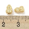 Textured Brass Beads KK-Q820-28G-3