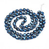 Electroplate Translucent Glass Beads Strands EGLA-N002-26-D01-2