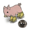 Pig in Rain Boots Enamel Pins JEWB-C021-01C-3