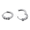 304 Stainless Steel Hoop Earrings Findings STAS-N092-190-3