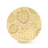 Golden Tone Round Wax Seal Brass Stamp Heads AJEW-Z034-01G-18-2