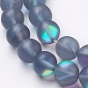 Synthetic Moonstone Beads Strands G-K280-02-10mm-12-3