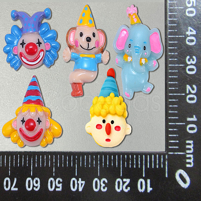 12Pcs 12 Style Resin Cabochons RESI-CJ0001-169-1