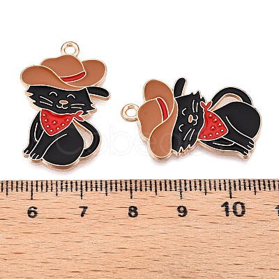 Alloy Enamel Pendants ENAM-T020-43-RS-1