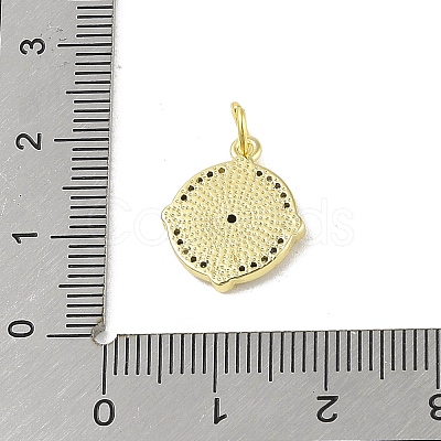 Brass Micro Pave Cubic Zirconia Pendants KK-E111-28G-1