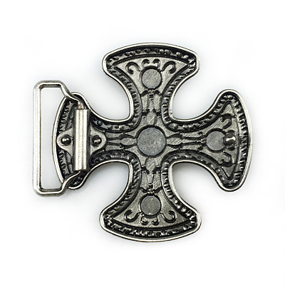 Alloy Cross Belt Buckles RELI-PW0001-116-1