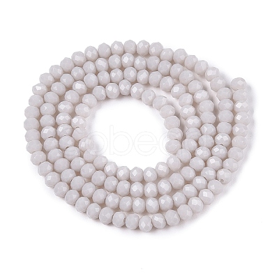 Opaque Solid Color Imitation Jade Glass Beads Strands EGLA-A044-P2mm-D19-1