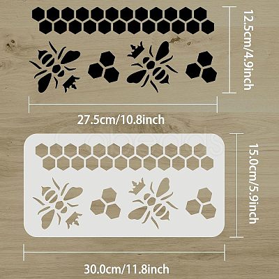 Plastic Painting Stencils Sets DIY-WH0172-892-1