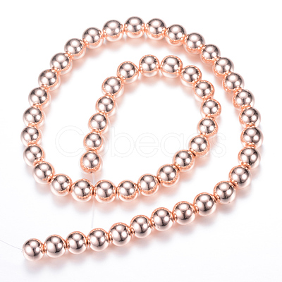 Electroplate Non-magnetic Synthetic Hematite Bead Strands X-G-Q466-4mm-03-1