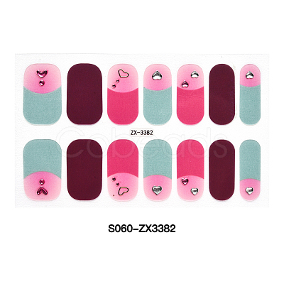 Full Cover Nombre Nail Stickers MRMJ-S060-ZX3382-1