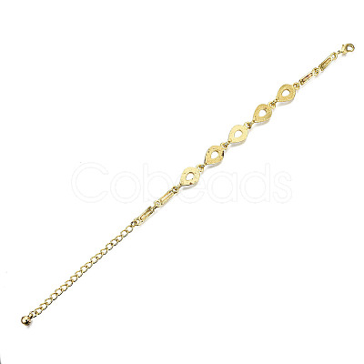 Electroplated Alloy Link Bracelets BJEW-T012-005-RS-1