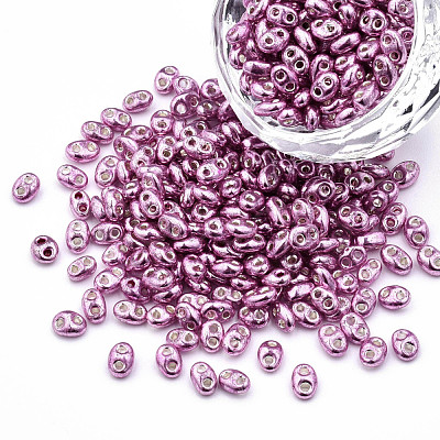 Dyed Opaque Colours Glass Seed Beads SEED-N004-007-05-1