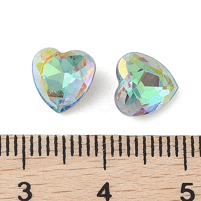 Glass Rhinestone Cabochons RGLA-L029-08B-SPLA-1