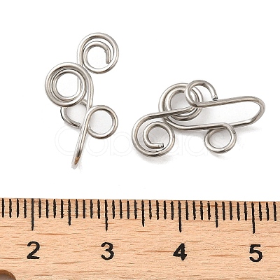 Non-Tarnish 316 Surgical Stainless Steel Clip on Nose Rings STAS-P336-09F-P-1