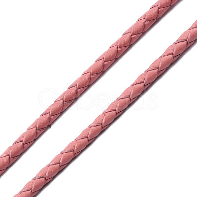 Braided Cowhide Leather Cord NWIR-N005-01D-3mm-1