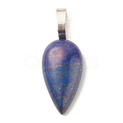 Natural Mixed Gemstone Pendants PALLOY-JF01498-1