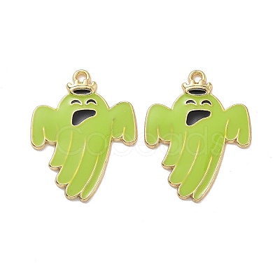 Halloween Theme Rack Plating Alloy Enamel Pendants PALLOY-O109-50LG-1