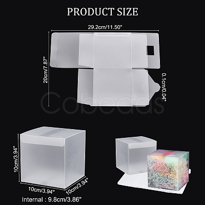 Transparent Plastic Boxes CON-WH0092-09B-1