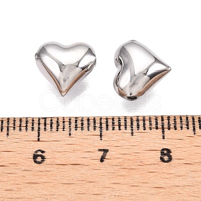 Rhodium Plated 925 Sterling Silver Beads STER-T007-93P-1