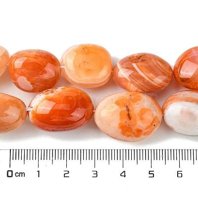 Natural Red Botswana Agate Beads Strands G-G117-A05-06-1