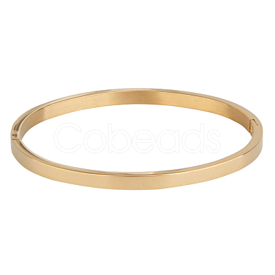 Ion Plating(IP) 304 Stainless Steel Bangles BJEW-E277-42A-G-1