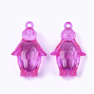 Transparent Acrylic Pendants X-TACR-S133-006-1