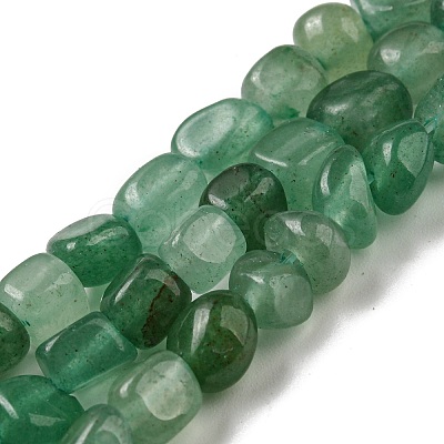 Natural Green Aventurine Bead Strands G-F465-62-1