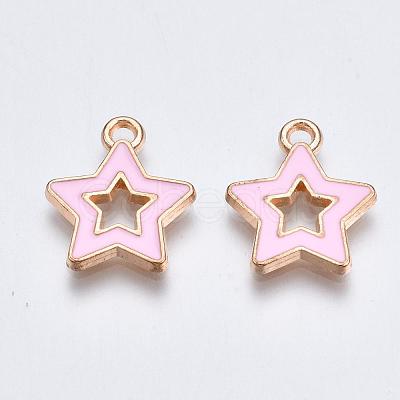 Alloy Enamel Pendants X-ENAM-S121-027B-1