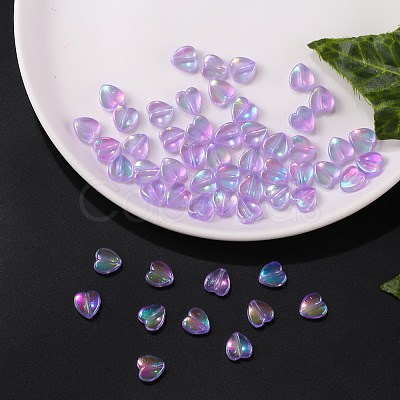 100Pcs Eco-Friendly Transparent Acrylic Beads TACR-YW0001-07D-1