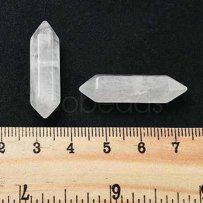 Natural Quartz Crystal Double Terminal Pointed Beads G-A231-01A-1