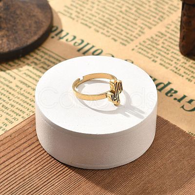 304 Stainless Steel Adjustable Rings for Women RJEW-F169-01G-05-1