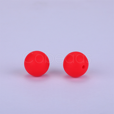 Round Silicone Focal Beads SI-JX0046A-90-1