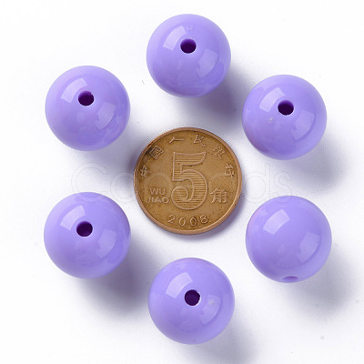 Opaque Acrylic Beads MACR-S370-C16mm-31-1