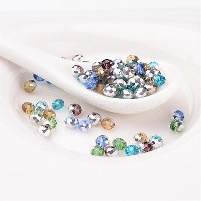 Electroplate Glass Beads X-GR4MMY-M1-1