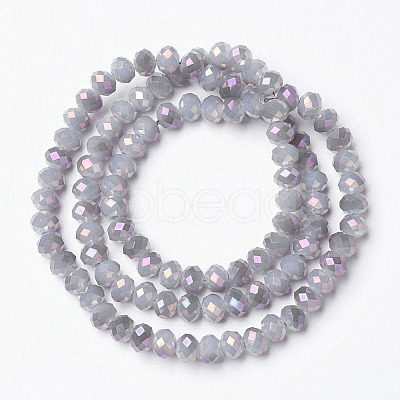 Electroplate Glass Beads Strands EGLA-A034-J3mm-G02-1