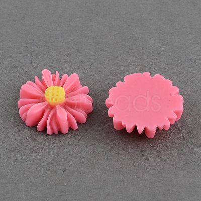 Flatback Hair & Costume Accessories Ornaments Resin Flower Daisy Decoden Cabochons CRES-Q101-04-1-1