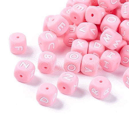 Silicone Alphabet Beads for Bracelet or Necklace Making SIL-TAC001-01B-1