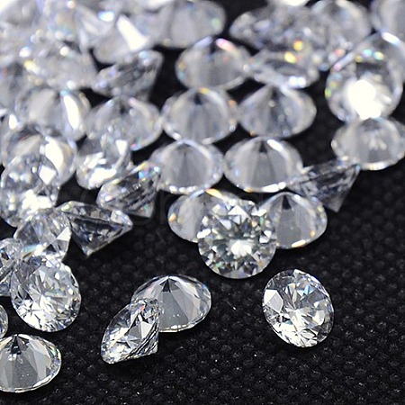 Diamond Shape Grade AAA Cubic Zirconia Cabochons ZIRC-J013-01-2mm-1