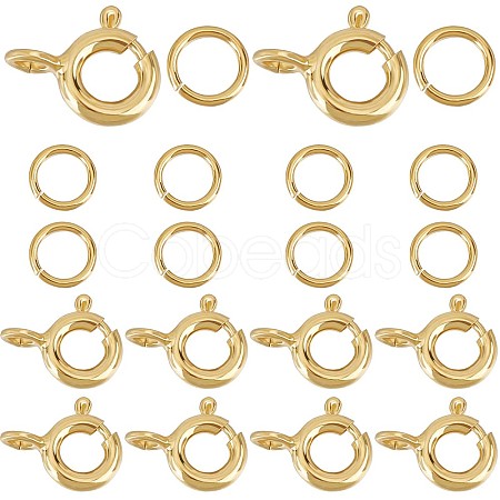 CREATCABIN 10Pcs 925 Sterling Silver Spring Ring Clasps STER-CN0001-22G-1