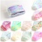 10 Style Transfer Foil Nail Art Stickers, Nail Decals, DIY Nail Tips Decoration for Women, Marble Pattern, 50x4cm, 10sheets/box, Box: 8.6x5.6x2.45cm