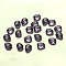 K9 Glass, Imitation Austrian Crystal Beads, Grade AAA, Faceted, teardrop, Blue Violet, 12x9x3.5mm, Hole: 0.9~1mm