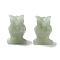 Natural Green Aventurine Carved Figurines, for Home Office Desktop Decoration, Owl, 15.5~18.5x13~15x22~24mm