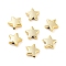 CCB Plastic Beads, Star, Golden, 9x10x3.5mm, Hole: 1.6mm