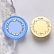 Golden Tone Round Brass Stamp Heads, for Wax Seal Stamp, Wedding Invitations Making, Butterfly, 30x14mm, Hole: 7mm