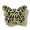 Silicone Beads, Butterfly, Dark Sea Green, 24x30x9mm, Hole: 2mm