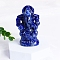 Ganesha Natural Sodalite Healing Figurines, Reiki Energy Stone Display Decorations, 70mm