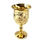 Altar Chalice, Alloy Chalice Cup, Mosque Pattern Altar Goblet, Ritual Tableware for Communions, Golden, 30x70mm