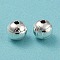 Eco-friendly Brass Beads, Cadmium Free & Lead Free, Long-Lasting Plated, Round, 925 Sterling Silver Plated, 8mm, Hole: 1.8mm