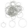 60Pcs 3 Size 316 Surgical Stainless Steel Hoop Earring Findings STAS-YW0001-75P-1
