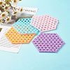 Plastic Beads Cup Mat AJEW-CM00002-2